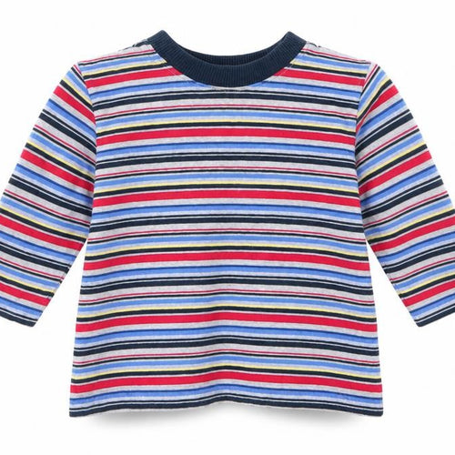 Mothercare Boys Red Striped  Basic Casual Size 9-12 Months  - Red White Blue Grey Stripe