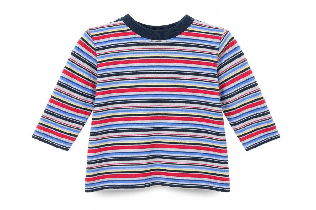Mothercare Boys Red Striped  Basic Casual Size 9-12 Months  - Red White Blue Grey Stripe