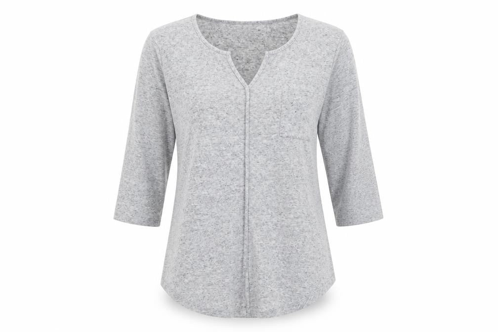 Papaya Womens Grey   Tunic Jumper Size 12  - Front Seam Detail