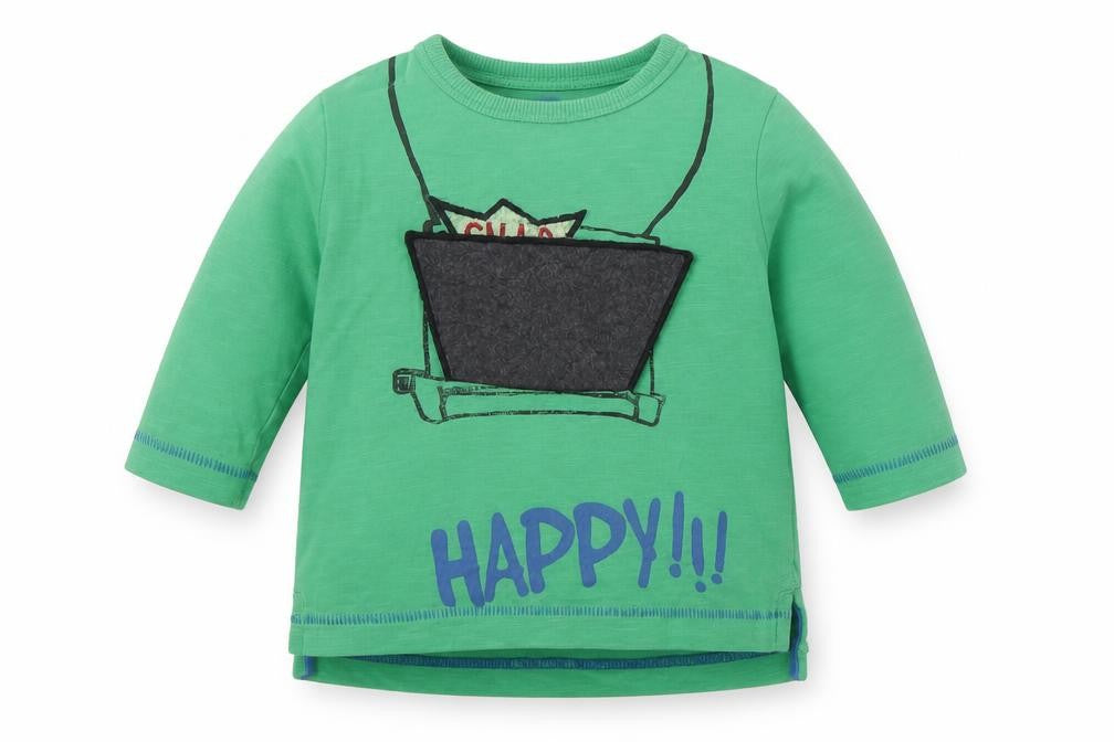 Front view of Next Baby Green Basic T-Shirt, size 3-6, Months