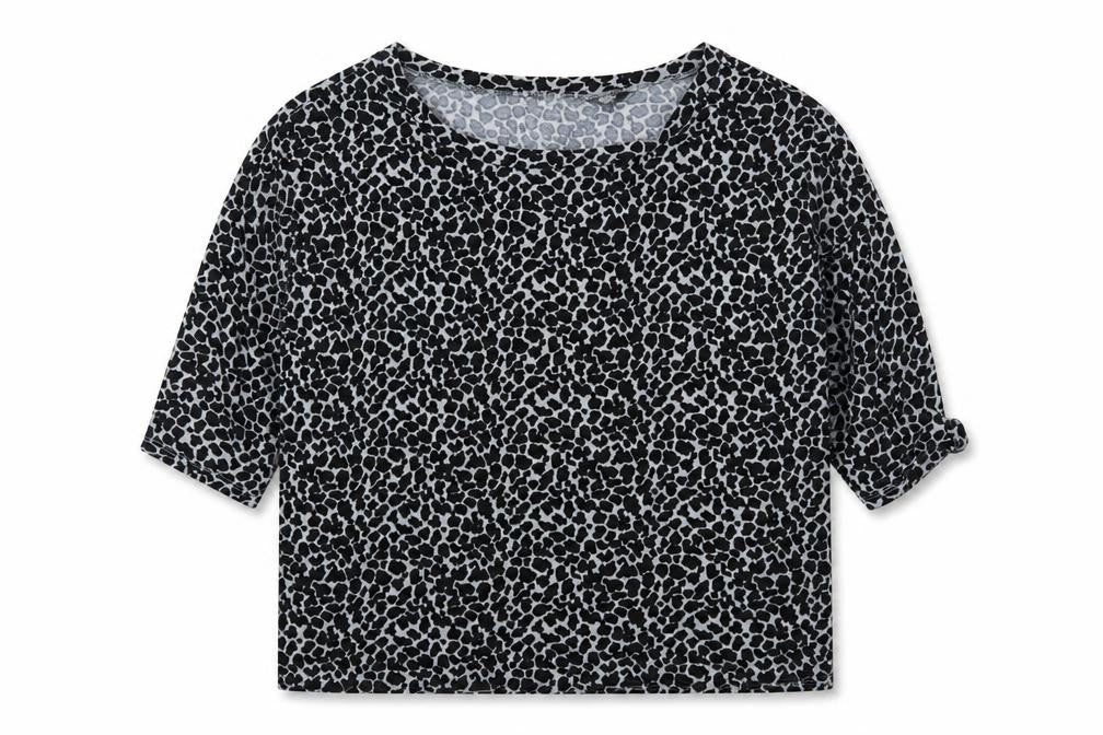 Front view of F&F women’s multicoloured animal print jumper, size UK 16