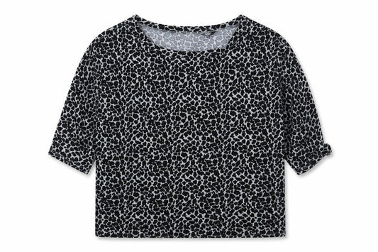 Front view of F&F women’s multicoloured animal print jumper, size UK 16