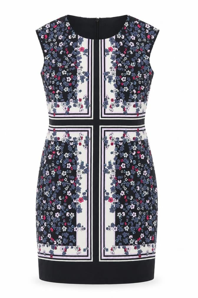 Great Plains Womens Black Floral  Pencil Dress  Size S