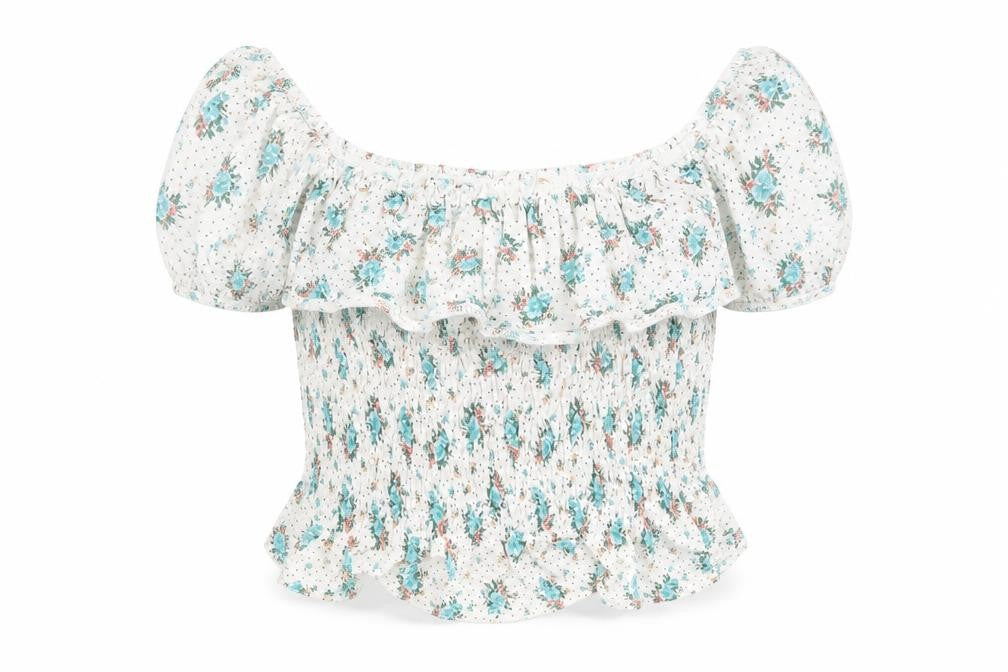 Front view of Miss Selfridge women’s white basic t-shirt, size M
