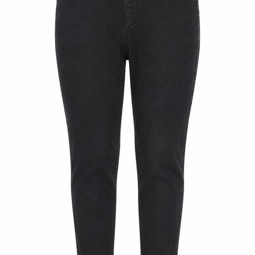 Denim & Co. Womens Black   Tapered Jeans Size 14 L29 in