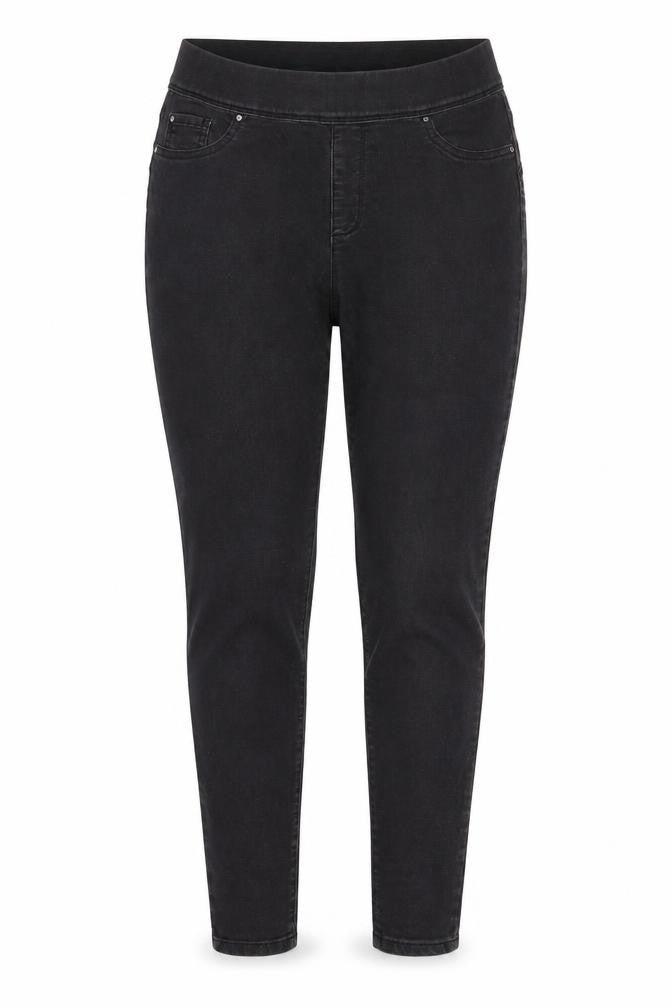 Denim & Co. Womens Black   Tapered Jeans Size 14 L29 in