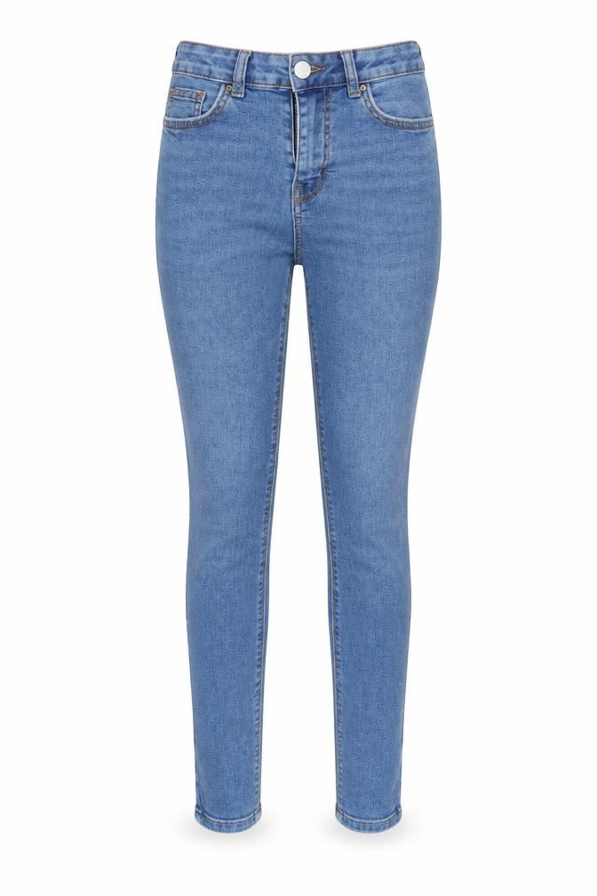 Denim & Co. Womens Blue   Tapered Jeans Size 8 L29 in