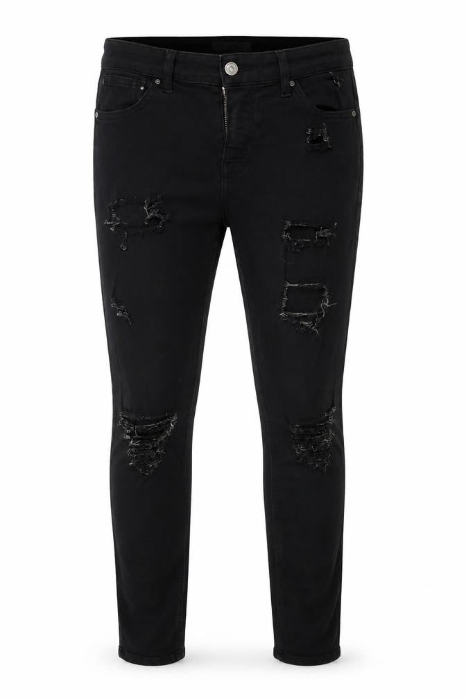 Topshop Mens Black   Tapered Jeans Size 30 L32 in