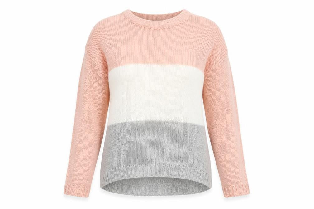 Front view of Select women’s grey knit jumper, size UK 10