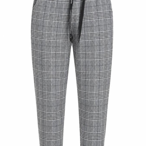 Preworn Womens Black Houndstooth  Trousers  Size M L26 in