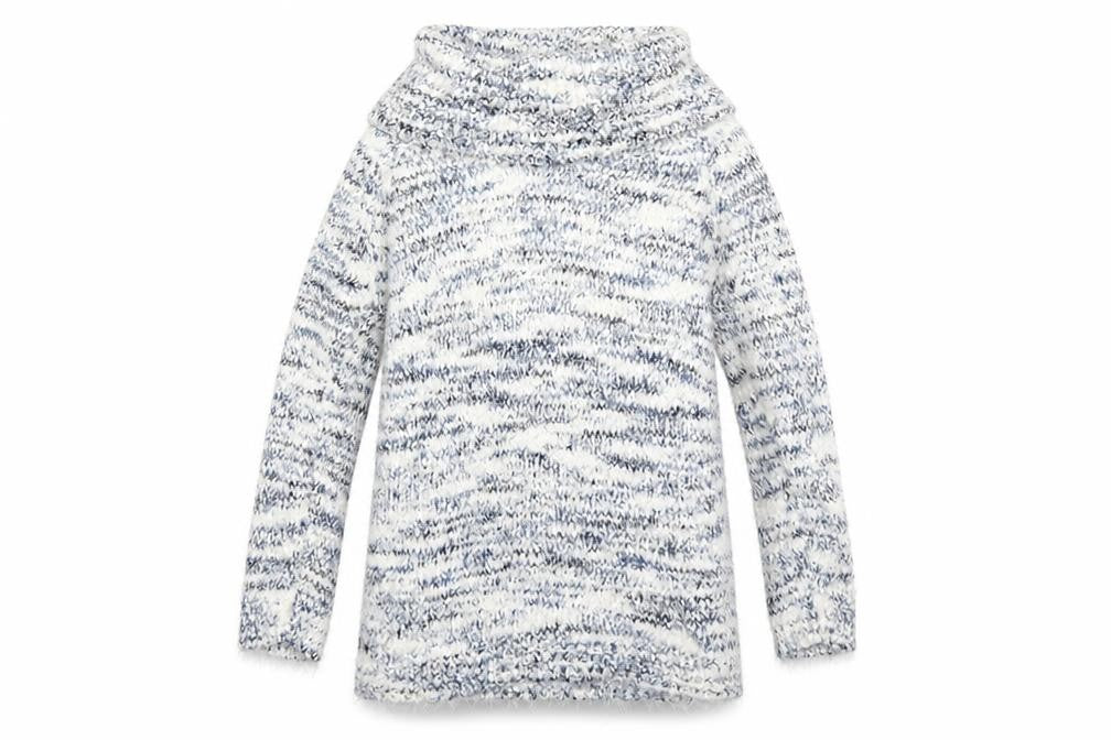 Front view of Peacocks women’s multicoloured jumper, size S