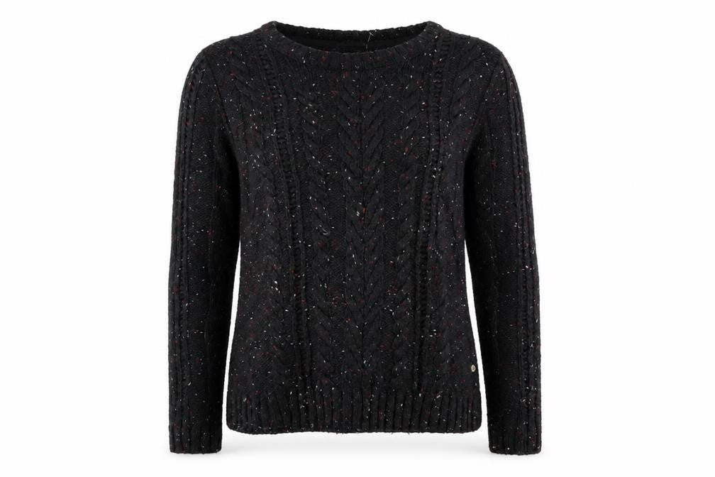 Front view of Marks & Spencer women’s black jumper, size M