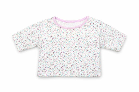 Front view of George Baby Multicoloured Floral Basic T-Shirt, size 0-3, Months