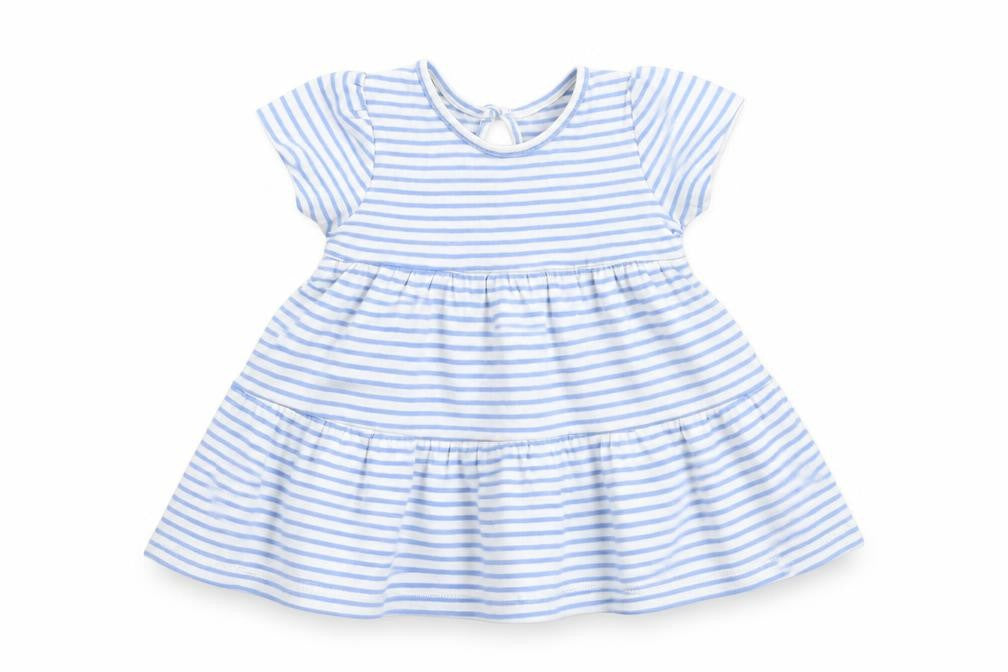 Primark Baby Blue Striped  Fit & Flare  Size 3-6 Months
