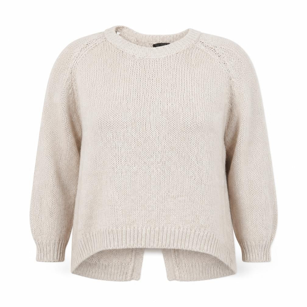 Front view of New Look women’s beige jumper, size UK 14