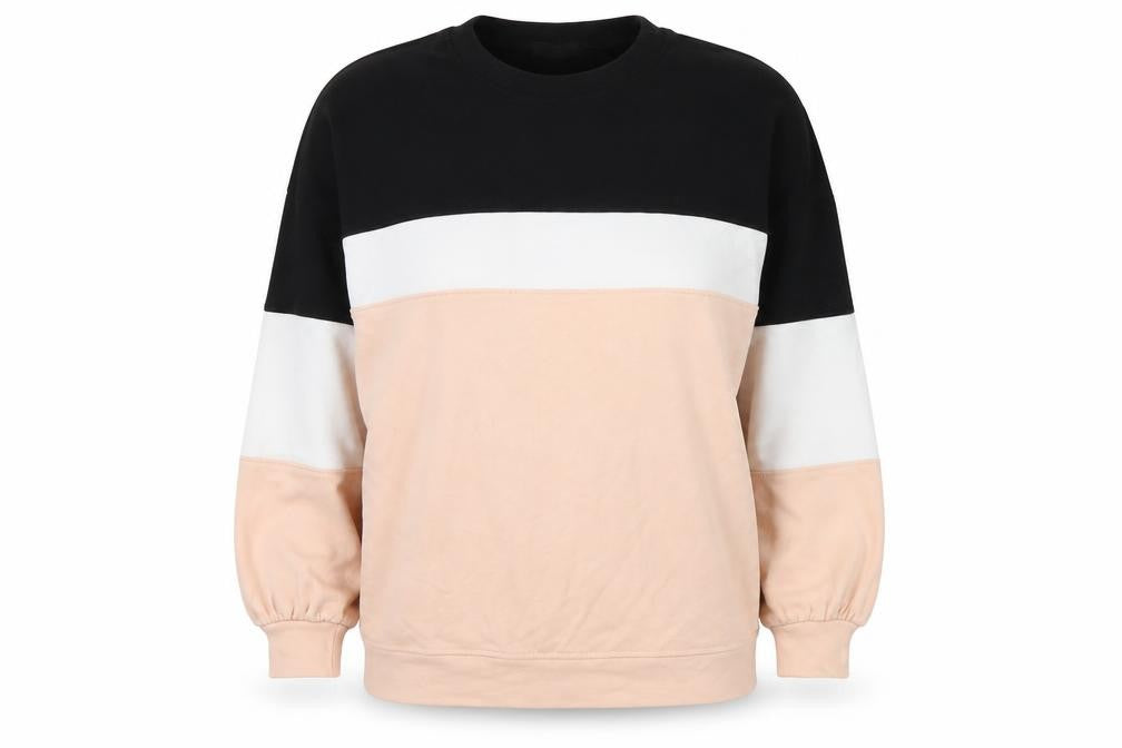 Front view of Missguided women’s pink jumper, size UK 12