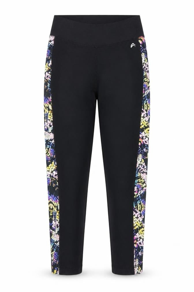 F&F Womens Black   Cropped Leggings Size 6 L20 in