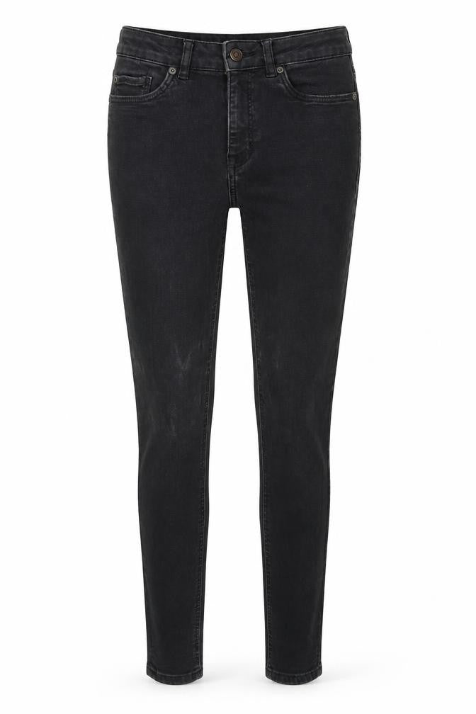 Preworn Womens Black  Denim Skinny Jeans Size 28 in L28 in