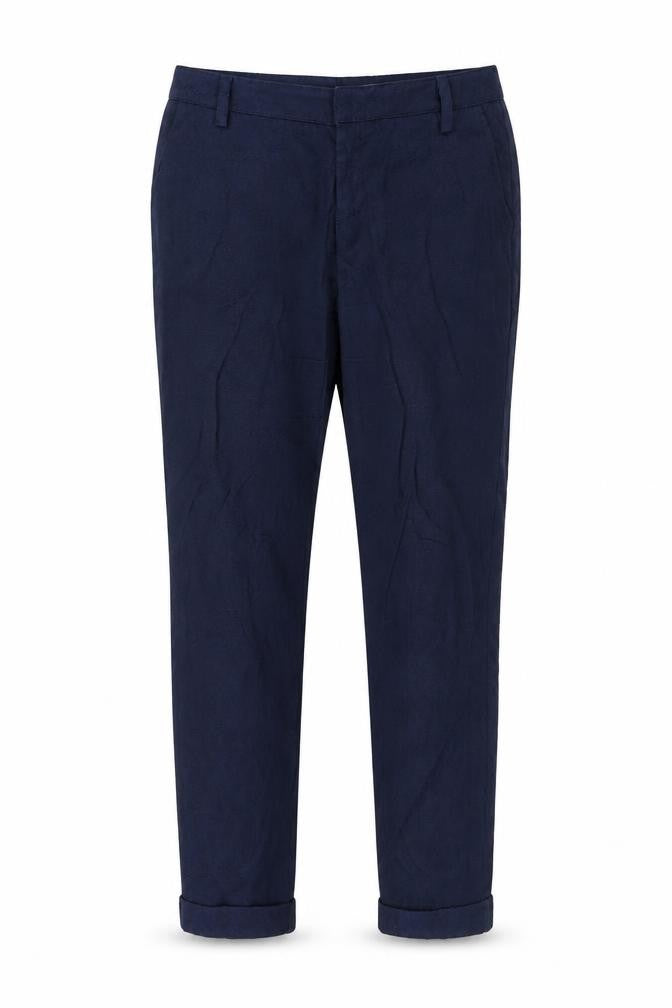 oodji Womens Blue Floral  Trousers  Size 12 L29 in