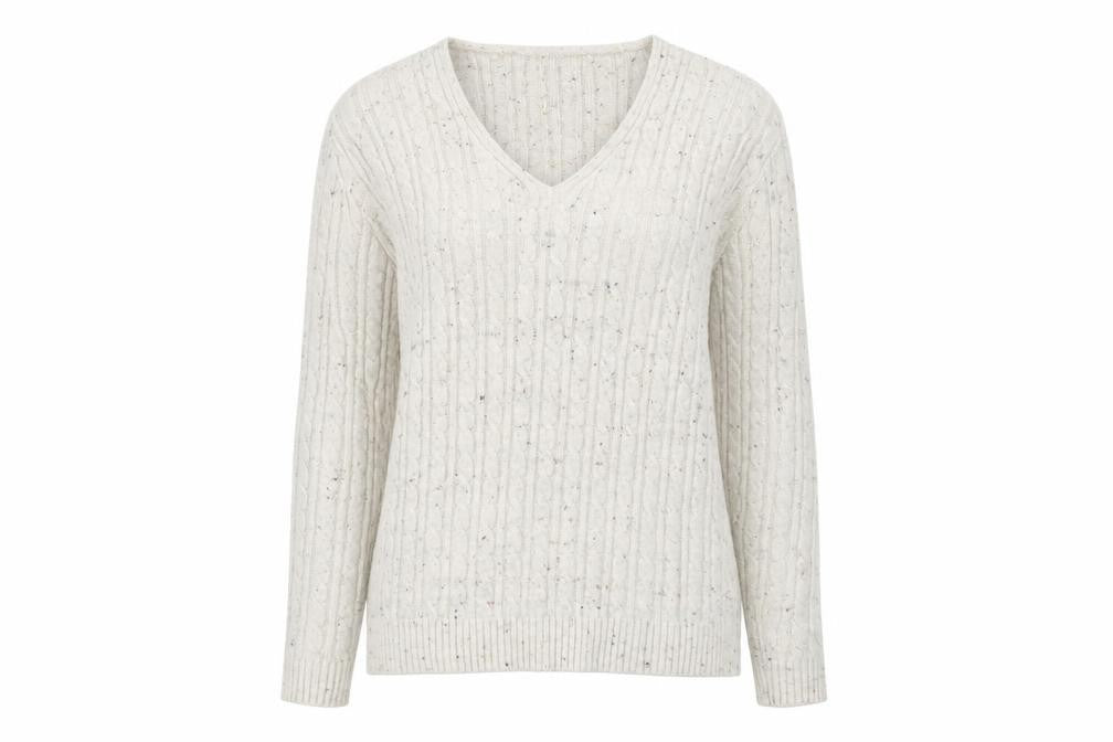 Front view of PULSE women’s ivory jumper, size S