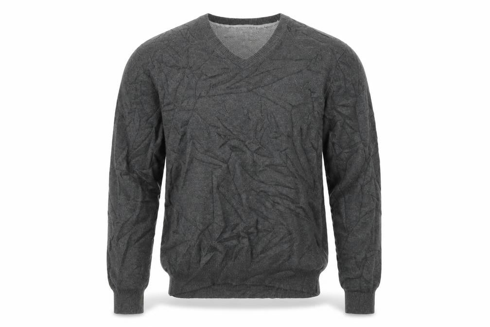 Front view of Next men’s grey pullover sweatshirt, size M
