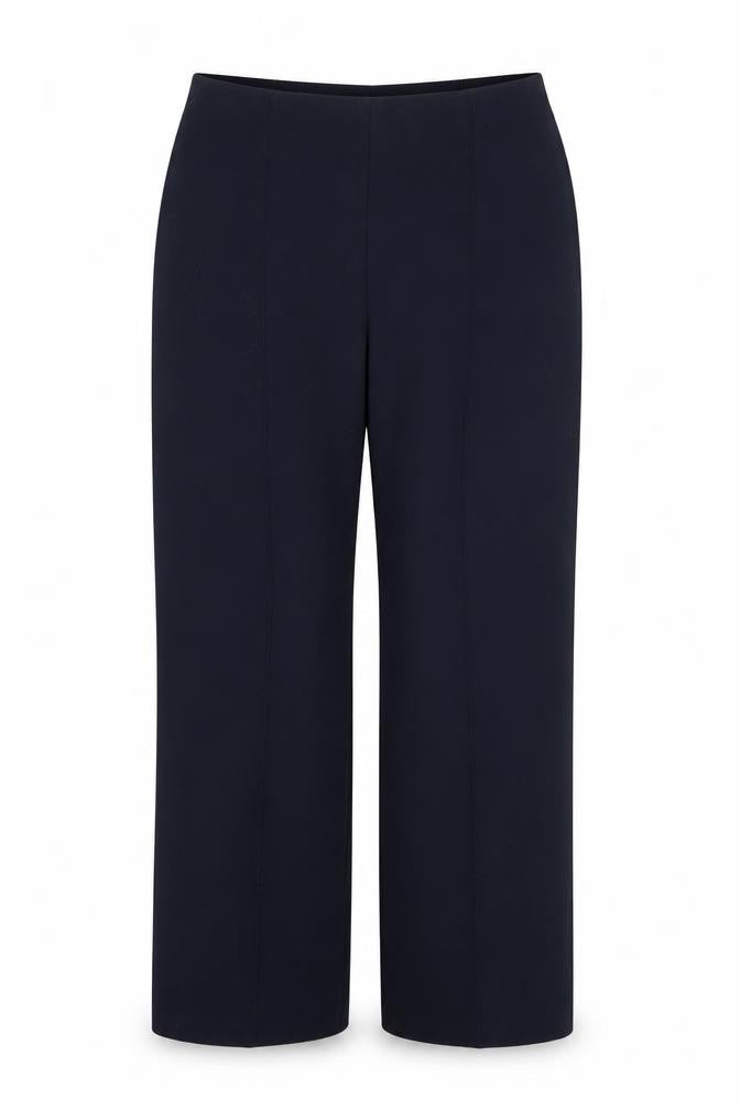 Front view of Autonomy women’s blue trousers, size UK 12, 23-inch leg