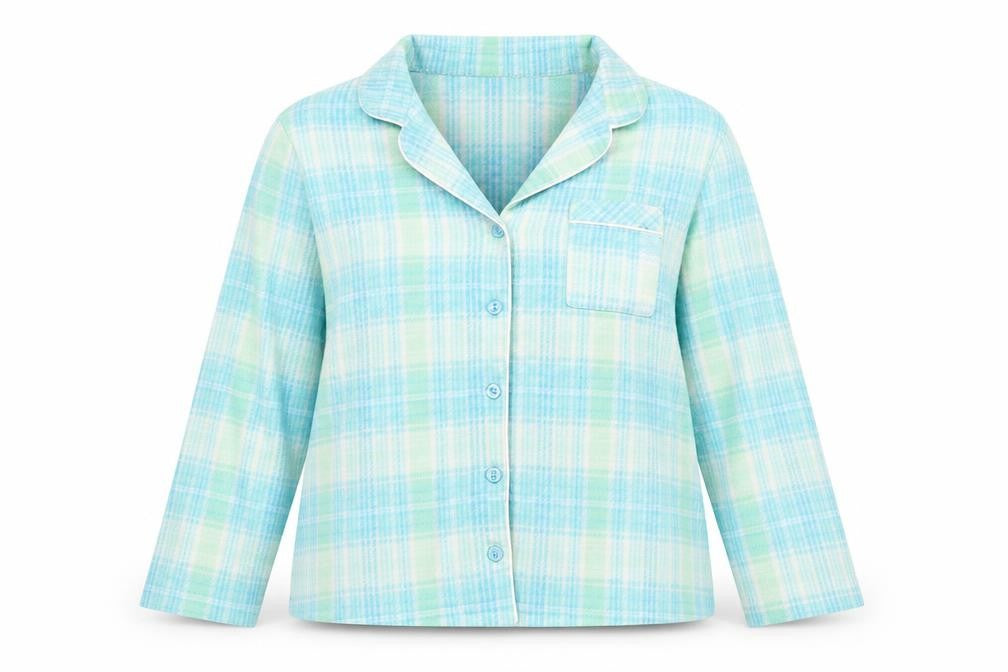 Karen Neuburger Womens Multicoloured Check  Top Pyjama Set Size XL