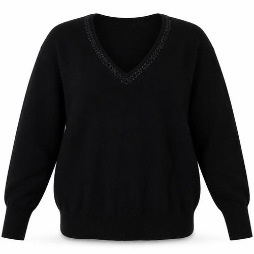 He Love Me He Loves Me Not Womens Black   Pullover Jumper Size 12