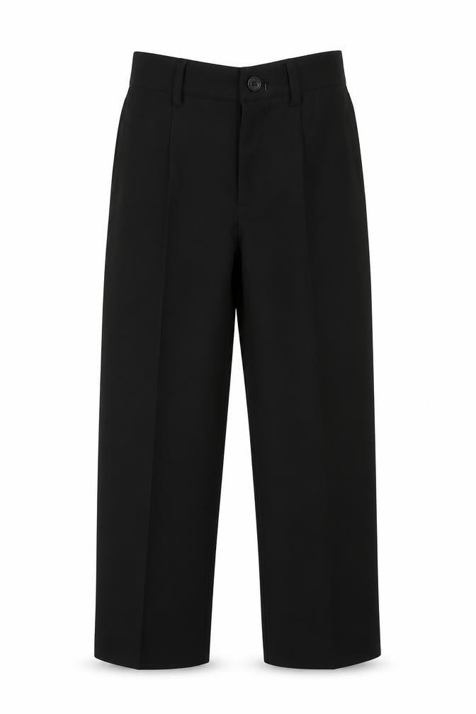 St Chiman Girls Black   Chino Trousers Size 4 Years
