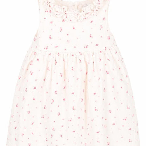 Mini Club Girls White Floral  A-Line  Size 9-12 Months