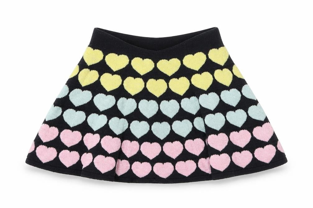 H&M Girls Black Geometric  A-Line Skirt Size 18 Months