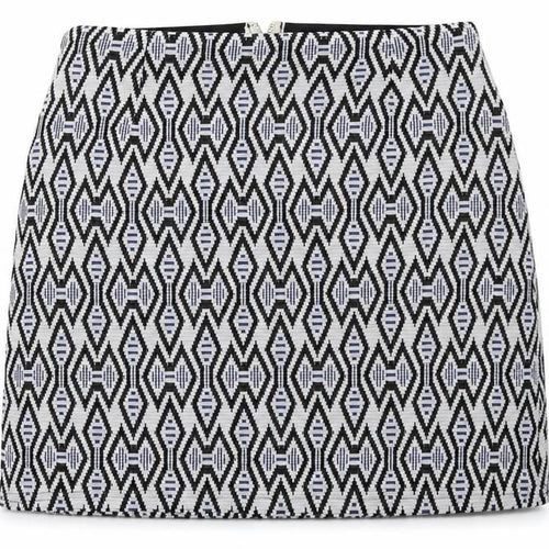 New Look Womens Blue Geometric  A-Line Skirt Size 12