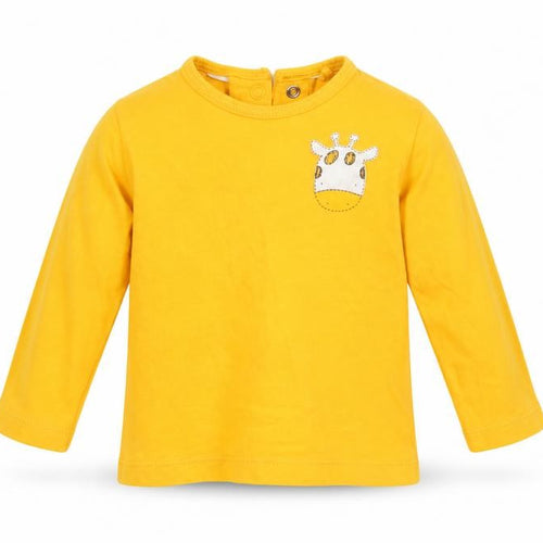 Lupilu Boys Gold Animal Print  Basic Casual Size 3-6 Months  - Cow's face motif