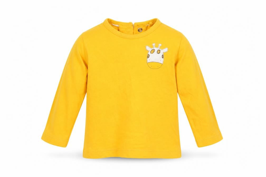 Lupilu Boys Gold Animal Print  Basic Casual Size 3-6 Months  - Cow's face motif