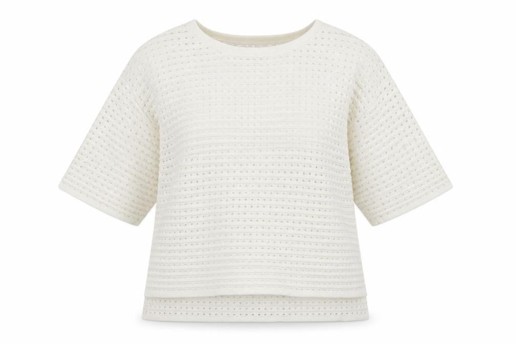 Front view of Next women’s white jumper, size UK 14
