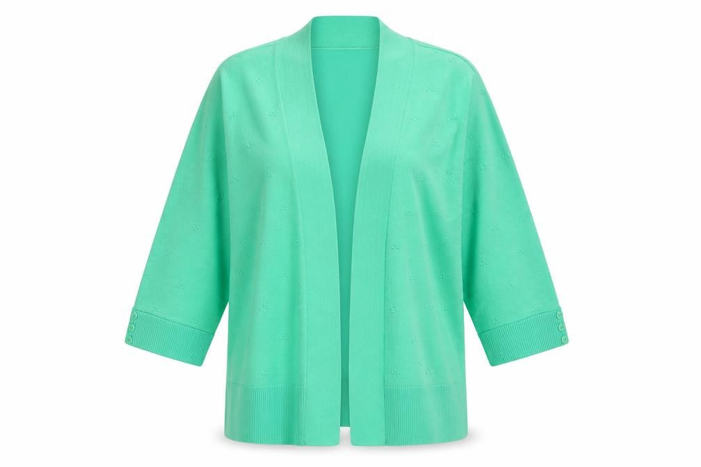 Hepburn Womens Green   Cardigan Jumper Size S