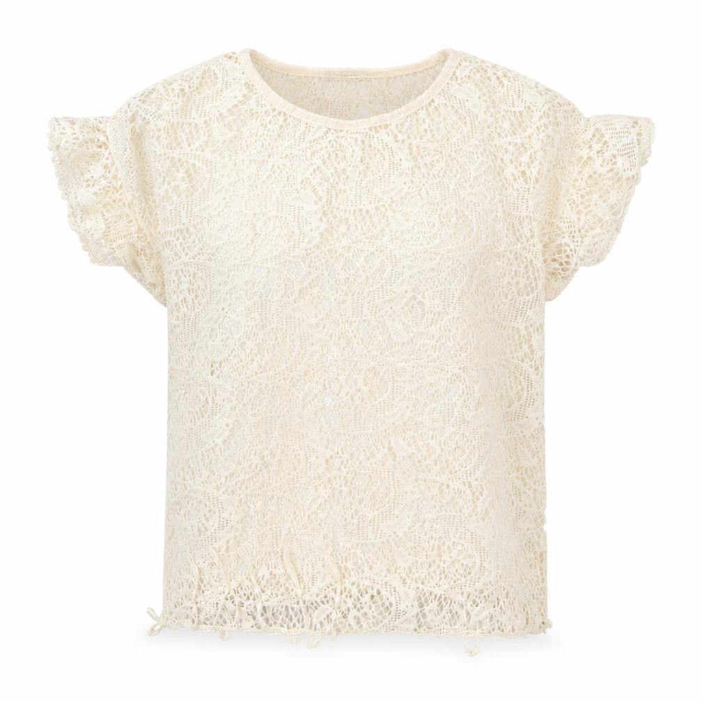 Front view of George women’s ivory basic blouse, size L