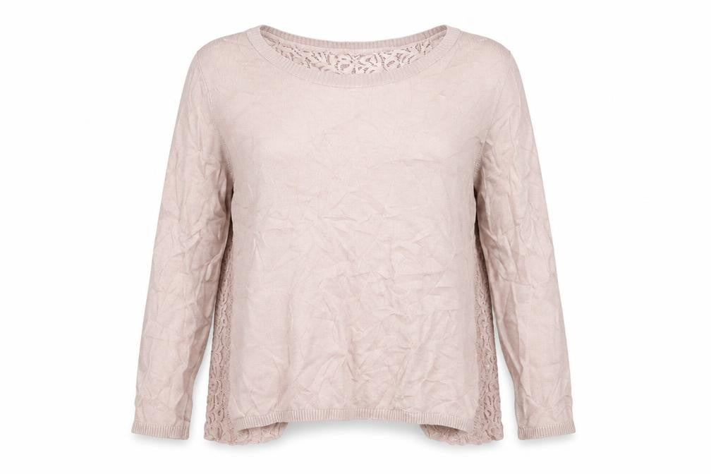 Front view of Next women’s pink jumper, size UK 14