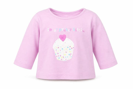 Front view of George girls’ purple basic blouse, size 0-3, months