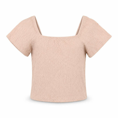 New Look Girls Pink   Cropped Blouse Size 10 Years