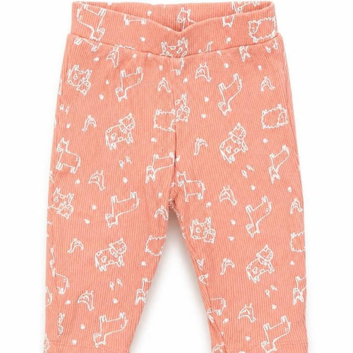 Primark Girls Orange Polka Dot  Jogger Trousers Size 3-6 Months  - Farm Animal