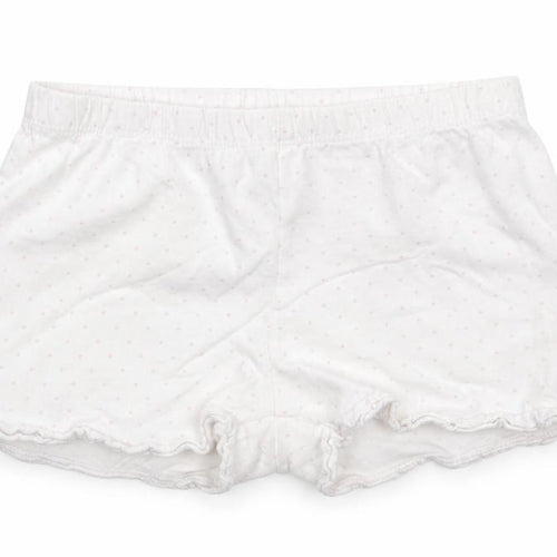 H&M Girls White Polka Dot  Sweat Shorts Size 4-5 Years