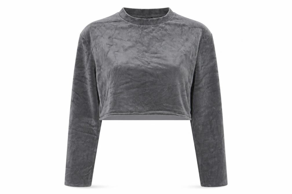 Front view of USA Pro women’s grey jumper, size UK 10, - cropped