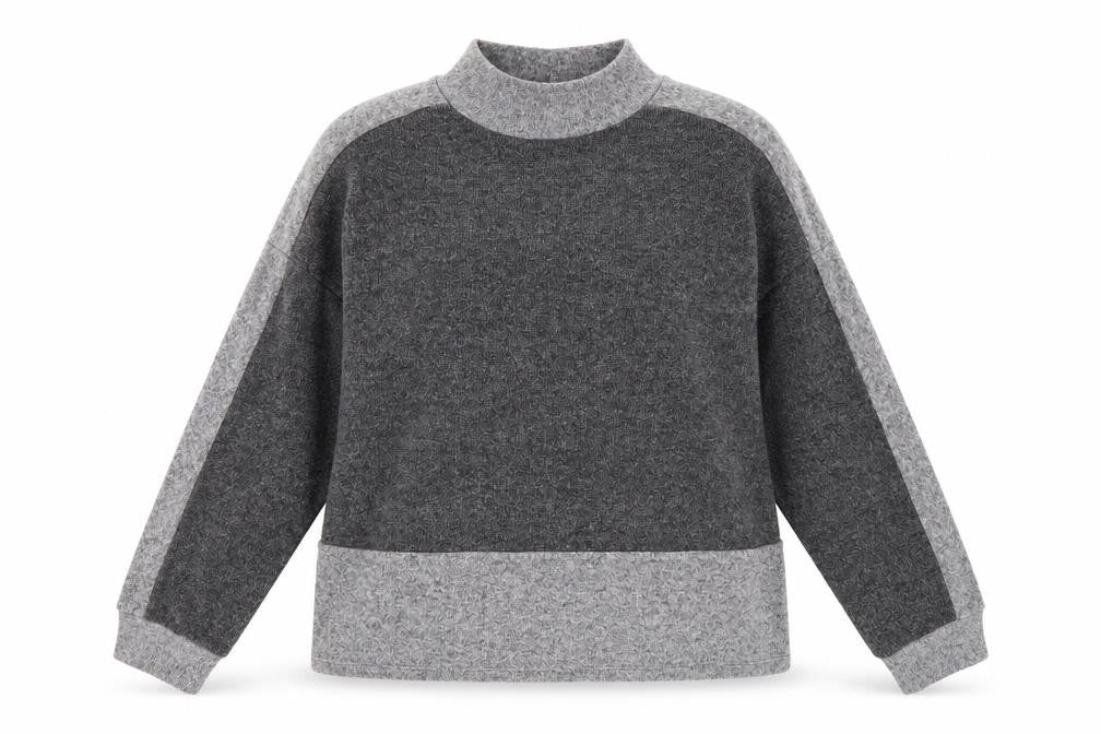 Front view of Tu women’s grey jumper, size UK 14
