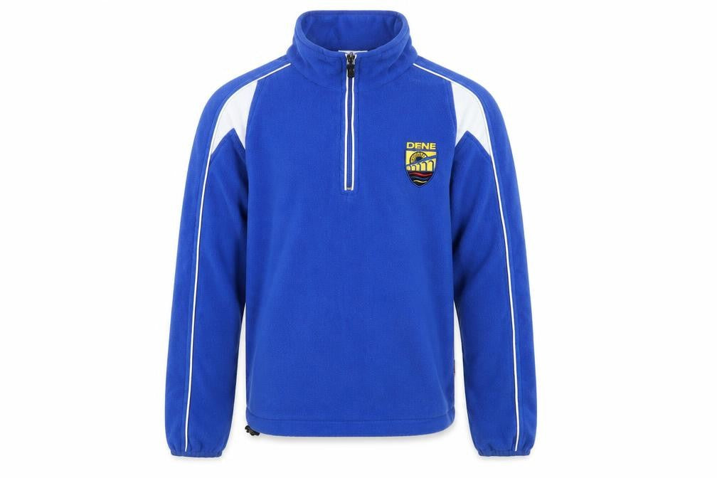 Front view of Preworn men’s blue jumper, size S
