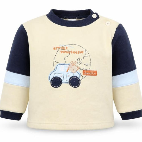 Baby Ma Baby Beige   Pullover Jumper Size 6-9 Months  - Little Traveler