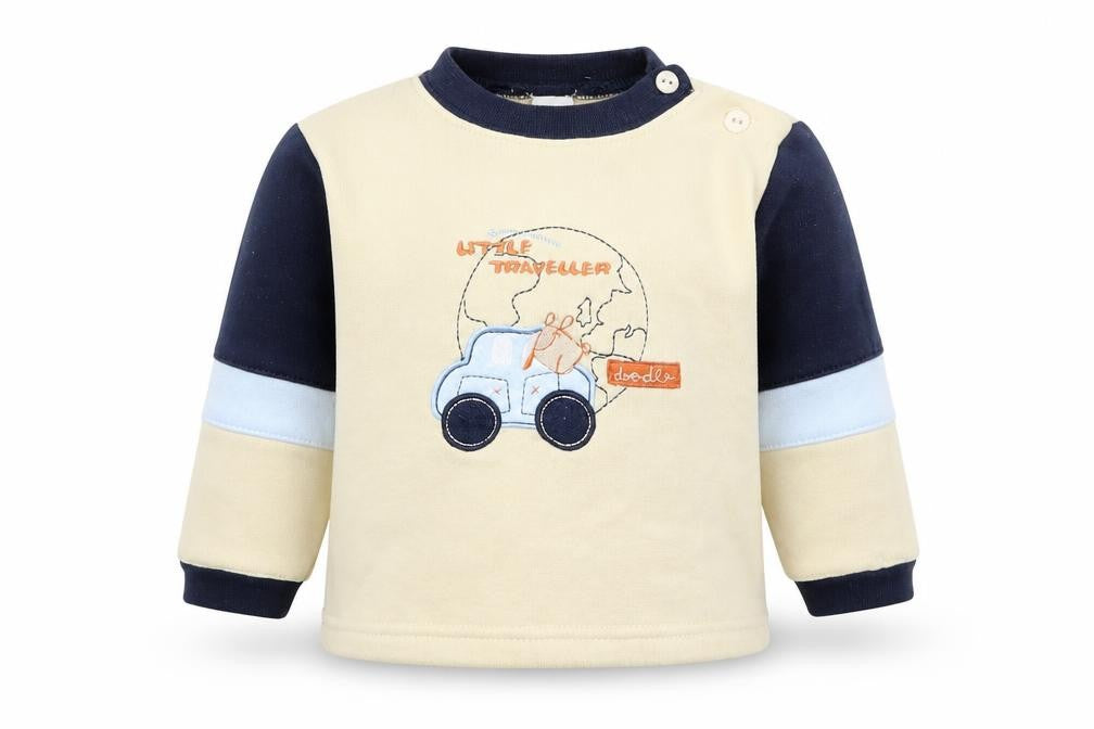 Baby Ma Baby Beige   Pullover Jumper Size 6-9 Months  - Little Traveler
