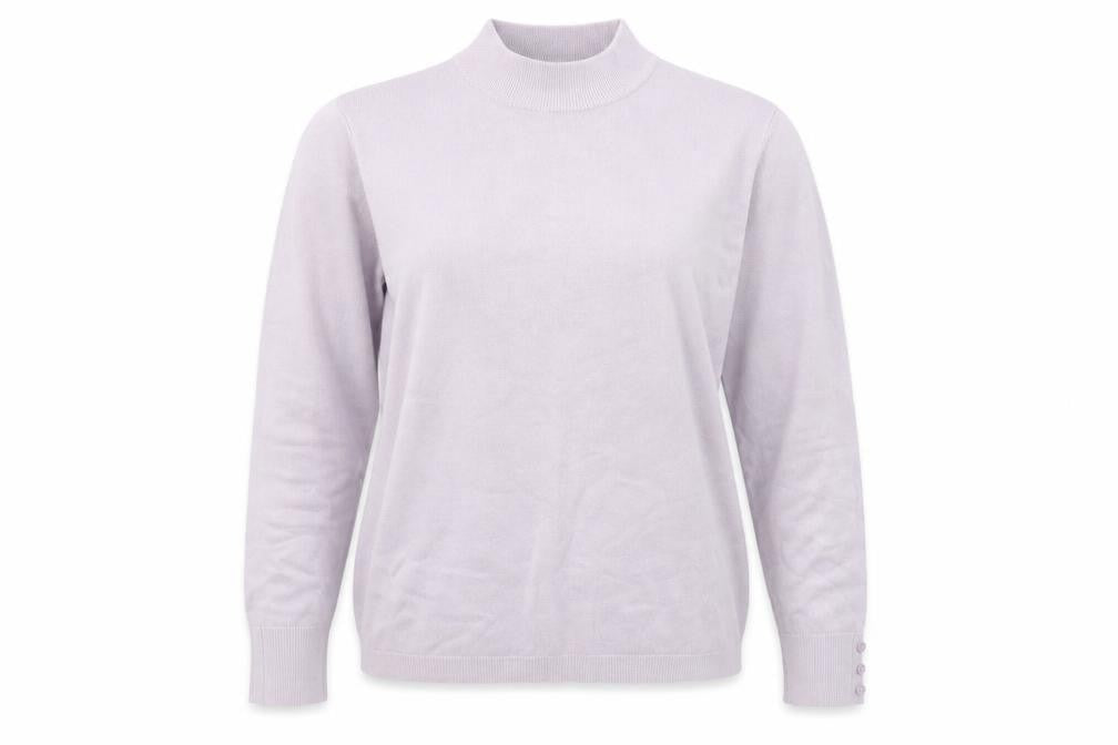 Front view of Plum Tree women’s purple jumper, size L