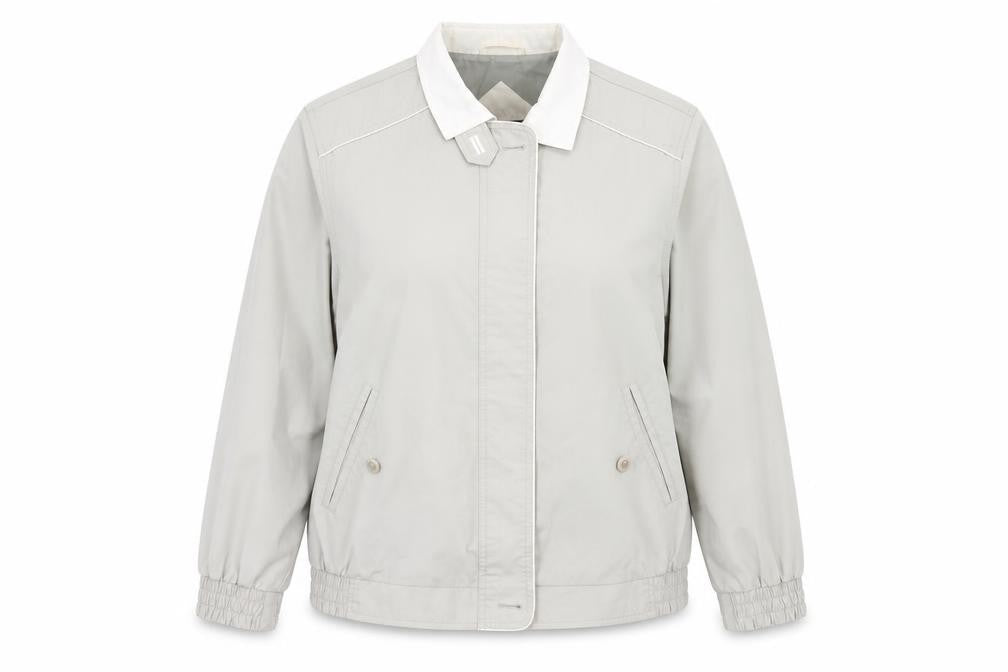 Front view of BHS women’s green jacket coat, size UK 16