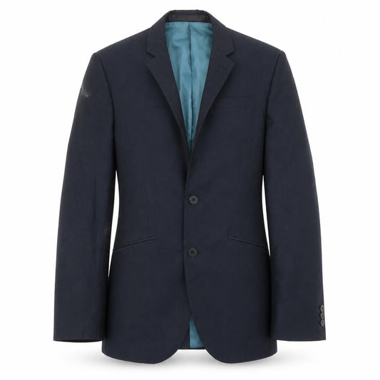 Front view of Marks & Spencer men’s blue jacket suit jacket, size 36